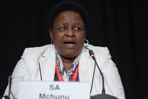 21st International AIDS Conference (AIDS 2016), Durban, South Africa. Photo shows: Nursing 2016. SA Mchunu. Photo©International AIDS Society/Marcus Rose