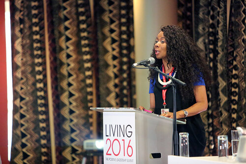 21st International AIDS Conference (AIDS 2016), Durban, South Africa.
Plenary Chair : Prudence Mabele
The Positive Leadership Summit  - Room M22
Photo©International AIDS Society/Abhi Indrarajan