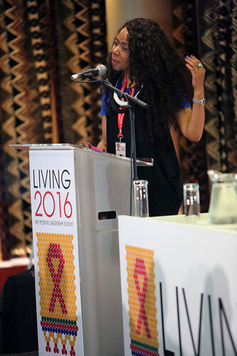 21st International AIDS Conference (AIDS 2016), Durban, South Africa.
Plenary Chair : Prudence Mabele
The Positive Leadership Summit  - Room M22
Photo©International AIDS Society/Abhi Indrarajan