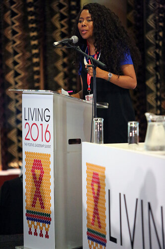21st International AIDS Conference (AIDS 2016), Durban, South Africa.
Plenary Chair : Prudence Mabele
The Positive Leadership Summit  - Room M22
Photo©International AIDS Society/Abhi Indrarajan