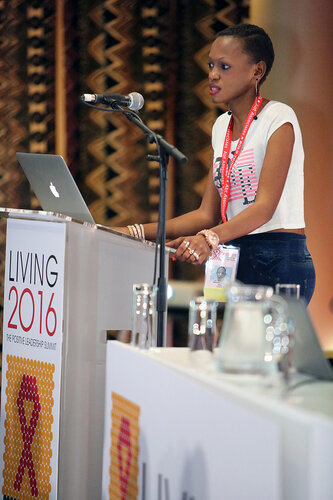 21st International AIDS Conference (AIDS 2016), Durban, South Africa.
Plenary Chair : Daughtie Ogutu
The Positive Leadership Summit  - Room M22
Photo©International AIDS Society/Abhi Indrarajan