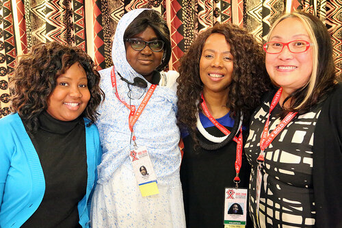 21st International AIDS Conference (AIDS 2016), Durban, South Africa.
The Positive Leadership Summit  - Room M22
Janet Bihla, Fatimata Ball,  Prudence Mabele, Cecilia Chung
Photo©International AIDS Society/Abhi Indrarajan