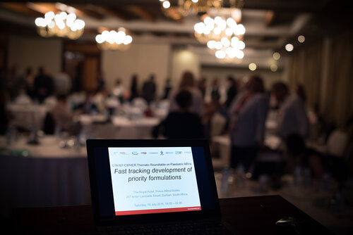 21st International AIDS Conference (AIDS 2016), Durban, South Africa. Photo shows: ILF/CIPHER Thematic Roundtable on Paediatric ARVs. Photo©International AIDS Society/Marcus Rose