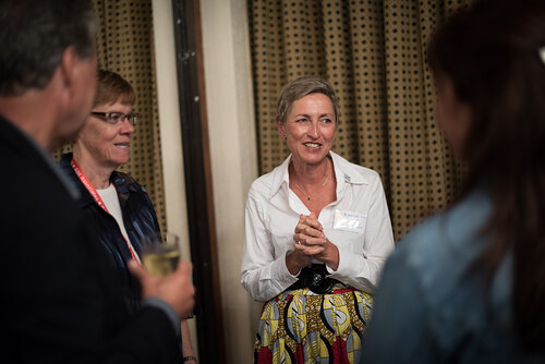 21st International AIDS Conference (AIDS 2016), Durban, South Africa. Photo shows: ILF/CIPHER Thematic Roundtable on Paediatric ARVs. Linda-Gail Bekker talks with delegates. Photo©International AIDS Society/Marcus Rose