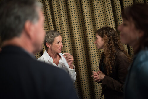 21st International AIDS Conference (AIDS 2016), Durban, South Africa. Photo shows: ILF/CIPHER Thematic Roundtable on Paediatric ARVs. Linda-Gail Bekker talks with delegates. Photo©International AIDS Society/Marcus Rose