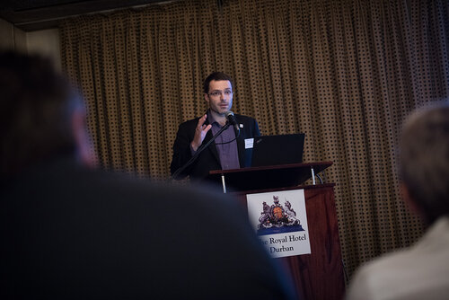 21st International AIDS Conference (AIDS 2016), Durban, South Africa. Photo shows: ILF/CIPHER Thematic Roundtable on Paediatric ARVs. Sebastien Morin. Photo©International AIDS Society/Marcus Rose