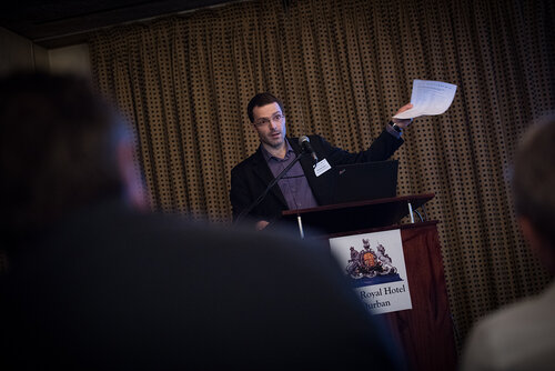 21st International AIDS Conference (AIDS 2016), Durban, South Africa. Photo shows: ILF/CIPHER Thematic Roundtable on Paediatric ARVs. Sebastien Morin. Photo©International AIDS Society/Marcus Rose