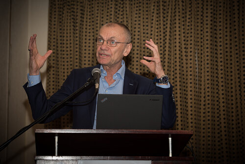21st International AIDS Conference (AIDS 2016), Durban, South Africa. Photo shows: ILF/CIPHER Thematic Roundtable on Paediatric ARVs. Speaker: Himschall Gottfried. Photo©International AIDS Society/Marcus Rose