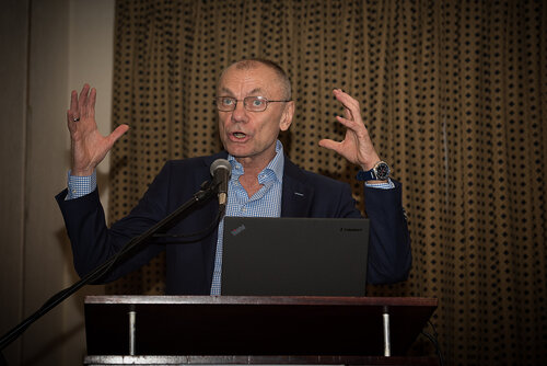 21st International AIDS Conference (AIDS 2016), Durban, South Africa. Photo shows: ILF/CIPHER Thematic Roundtable on Paediatric ARVs. Speaker: Himschall Gottfried. Photo©International AIDS Society/Marcus Rose