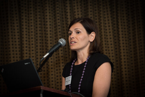 21st International AIDS Conference (AIDS 2016), Durban, South Africa. Photo shows: ILF/CIPHER Thematic Roundtable on Paediatric ARVs. Speaker: Martina Penazzato. Photo©International AIDS Society/Marcus Rose