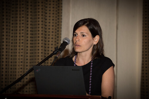 21st International AIDS Conference (AIDS 2016), Durban, South Africa. Photo shows: ILF/CIPHER Thematic Roundtable on Paediatric ARVs. Speaker: Martina Penazzato. Photo©International AIDS Society/Marcus Rose