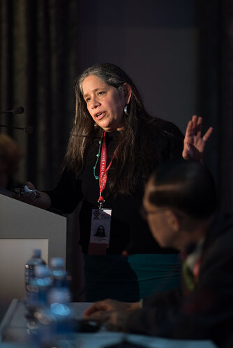 21st International AIDS Conference (AIDS 2016), Durban, South Africa.
Photo shows: Global HIV Clinical Forum: Integrase Inhibitors. Speaker: Ava Avalos Photo©International AIDS Society/Marcus Rose