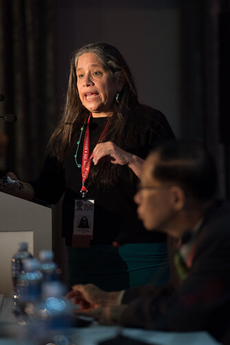 21st International AIDS Conference (AIDS 2016), Durban, South Africa.
Photo shows: Global HIV Clinical Forum: Integrase Inhibitors. Speaker: Ava Avalos Photo©International AIDS Society/Marcus Rose