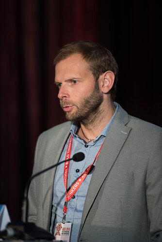 21st International AIDS Conference (AIDS 2016), Durban, South Africa.
Photo shows: Global HIV Clinical Forum: Integrase Inhibitors. Speaker: Juan Ambrosioni. Photo©International AIDS Society/Marcus Rose