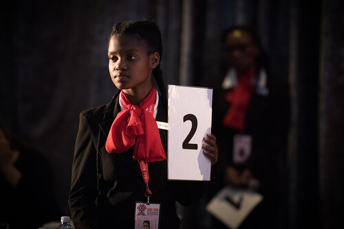 21st International AIDS Conference (AIDS 2016), Durban, South Africa.
Photo shows: Global HIV Clinical Forum: Integrase Inhibitors. Speaker: Victor Musiime. Photo©International AIDS Society/Marcus Rose
