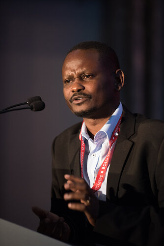 21st International AIDS Conference (AIDS 2016), Durban, South Africa.
Photo shows: Global HIV Clinical Forum: Integrase Inhibitors. Speaker: Victor Musiime. Photo©International AIDS Society/Marcus Rose