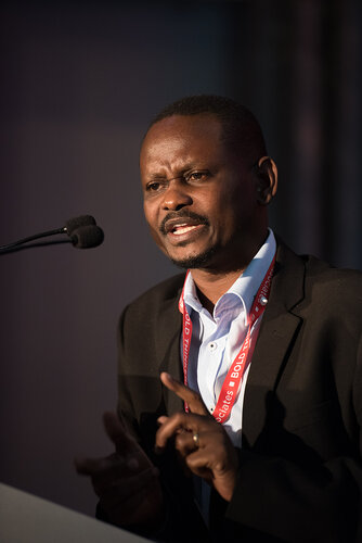 21st International AIDS Conference (AIDS 2016), Durban, South Africa.
Photo shows: Global HIV Clinical Forum: Integrase Inhibitors. Speaker: Victor Musiime. Photo©International AIDS Society/Marcus Rose