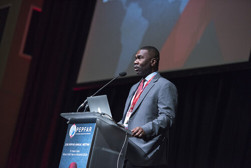 21st International AIDS Conference (AIDS 2016), Durban, South Africa.
Photo shows PEPFAR Annual Meeting.
Photo©International AIDS Society/Steve Forrest/Workers' Photos
