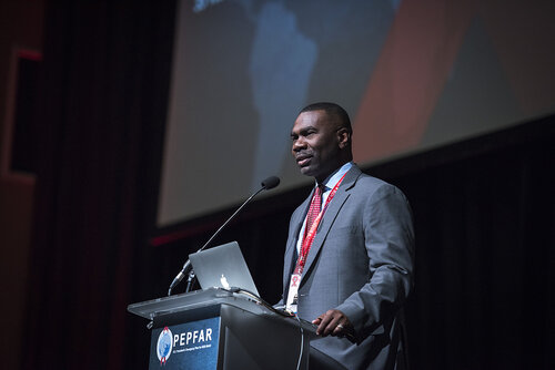 21st International AIDS Conference (AIDS 2016), Durban, South Africa.
Photo shows PEPFAR Annual Meeting.
Photo©International AIDS Society/Steve Forrest/Workers' Photos