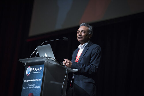 21st International AIDS Conference (AIDS 2016), Durban, South Africa.
Photo shows Patrick Gaspard, U.S. Ambassador to the Republic of South Africa speaking at the PEPFAR Annual Meeting.
Photo©International AIDS Society/Steve Forrest/Workers' Photos
