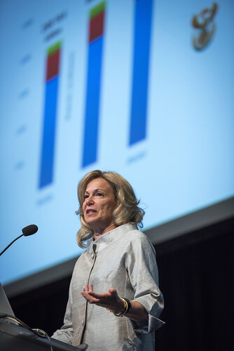 21st International AIDS Conference (AIDS 2016), Durban, South Africa.
Photo shows Ambassador Deborah Birx, US Global AIDS Coordinator & US Special Representative for Global Health Diplomacy, speaking at the PEPFAR Annual Meeting.
Photo©International AIDS Society/Steve Forrest/Workers' Photos
