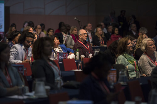 21st International AIDS Conference (AIDS 2016), Durban, South Africa.
Photo shows PEPFAR Annual Meeting.
Photo©International AIDS Society/Steve Forrest/Workers' Photos