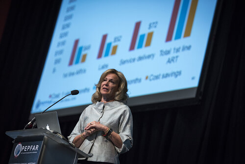 21st International AIDS Conference (AIDS 2016), Durban, South Africa.
Photo shows Ambassador Deborah Birx, US Global AIDS Coordinator & US Special Representative for Global Health Diplomacy, speaking at the PEPFAR Annual Meeting.
Photo©International AIDS Society/Steve Forrest/Workers' Photos