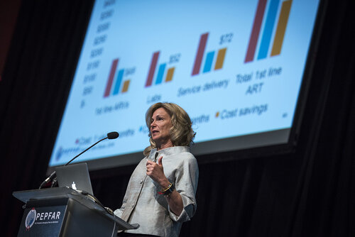 21st International AIDS Conference (AIDS 2016), Durban, South Africa.
Photo shows Ambassador Deborah Birx, US Global AIDS Coordinator & US Special Representative for Global Health Diplomacy, speaking at the PEPFAR Annual Meeting.
Photo©International AIDS Society/Steve Forrest/Workers' Photos