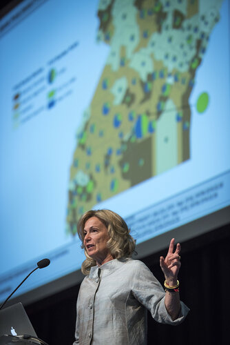 21st International AIDS Conference (AIDS 2016), Durban, South Africa.
Photo shows Ambassador Deborah Birx, US Global AIDS Coordinator & US Special Representative for Global Health Diplomacy, speaking at the PEPFAR Annual Meeting.
Photo©International AIDS Society/Steve Forrest/Workers' Photos