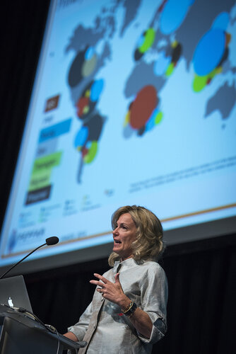 21st International AIDS Conference (AIDS 2016), Durban, South Africa.
Photo shows Ambassador Deborah Birx, US Global AIDS Coordinator & US Special Representative for Global Health Diplomacy, speaking at the PEPFAR Annual Meeting.
Photo©International AIDS Society/Steve Forrest/Workers' Photos