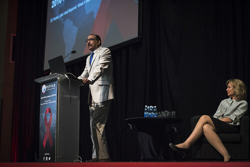 21st International AIDS Conference (AIDS 2016), Durban, South Africa.
Photo shows Michel Sidibé, Executive Director, UNAIDS, speaking at the PEPFAR Annual Meeting.
Photo©International AIDS Society/Steve Forrest/Workers' Photos