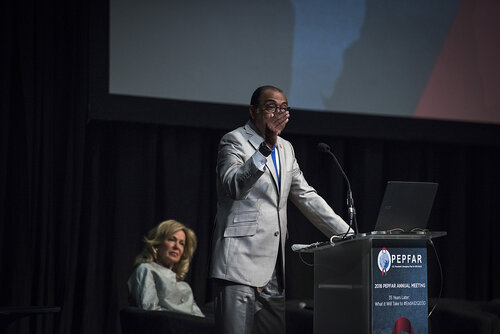21st International AIDS Conference (AIDS 2016), Durban, South Africa.
Photo shows Michel Sidibé, Executive Director, UNAIDS, speaking at the PEPFAR Annual Meeting.
Photo©International AIDS Society/Steve Forrest/Workers' Photos
