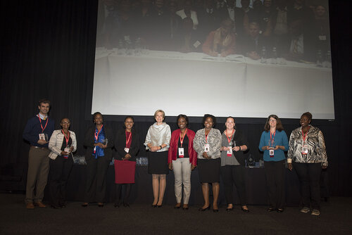 21st International AIDS Conference (AIDS 2016), Durban, South Africa.
Photo shows the PEPFAR Annual Awards ceremony.
Photo©International AIDS Society/Steve Forrest/Workers' Photos