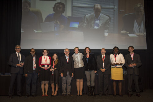 21st International AIDS Conference (AIDS 2016), Durban, South Africa.
Photo shows the PEPFAR Annual Awards ceremony.
Photo©International AIDS Society/Steve Forrest/Workers' Photos