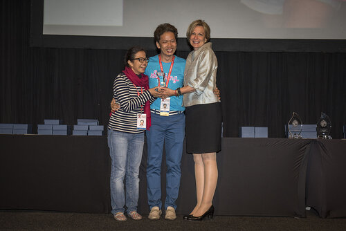 21st International AIDS Conference (AIDS 2016), Durban, South Africa.
Photo shows the PEPFAR Annual Awards ceremony.
Photo©International AIDS Society/Steve Forrest/Workers' Photos