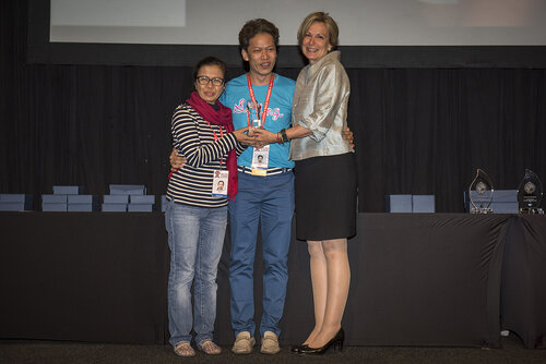 21st International AIDS Conference (AIDS 2016), Durban, South Africa.
Photo shows the PEPFAR Annual Awards ceremony.
Photo©International AIDS Society/Steve Forrest/Workers' Photos