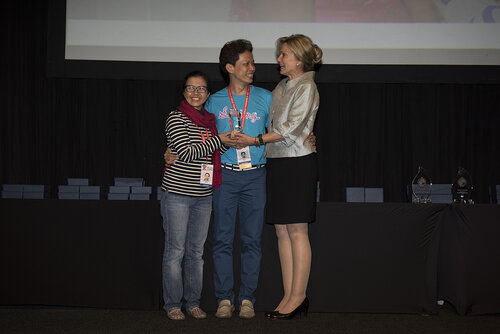 21st International AIDS Conference (AIDS 2016), Durban, South Africa.
Photo shows the PEPFAR Annual Awards ceremony.
Photo©International AIDS Society/Steve Forrest/Workers' Photos