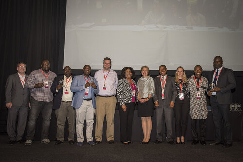 21st International AIDS Conference (AIDS 2016), Durban, South Africa.
Photo shows the PEPFAR Annual Awards ceremony.
Photo©International AIDS Society/Steve Forrest/Workers' Photos