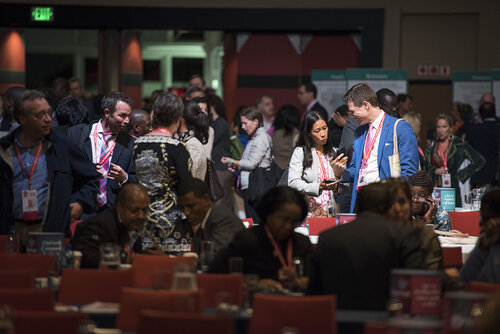 21st International AIDS Conference (AIDS 2016), Durban, South Africa.
Photo shows the PEPFAR Annual Awards ceremony.
Photo©International AIDS Society/Steve Forrest/Workers' Photos