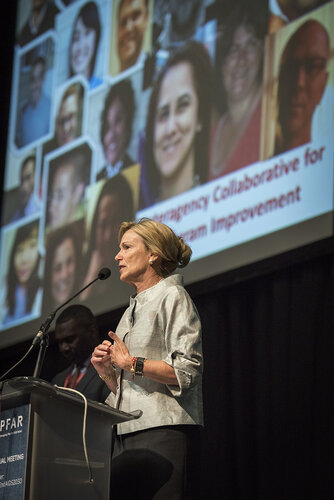 21st International AIDS Conference (AIDS 2016), Durban, South Africa.
Photo shows Ambassador Deborah Birx, US Global AIDS Coordinator & US Special Representative for Global Health Diplomacy, speaking at the PEPFAR Annual Awards ceremony.
Photo©International AIDS Society/Steve Forrest/Workers' Photos