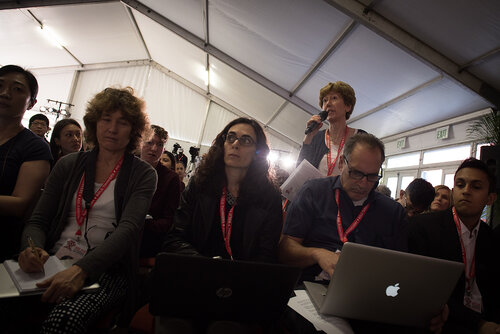 21st International AIDS Conference (AIDS 2016), Durban, South Africa. Photo shows: UNDP Press Conference. Photo©International AIDS Society/Marcus Rose