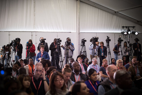 21st International AIDS Conference (AIDS 2016), Durban, South Africa. Photo shows: UNDP Press Conference. Photo©International AIDS Society/Marcus Rose