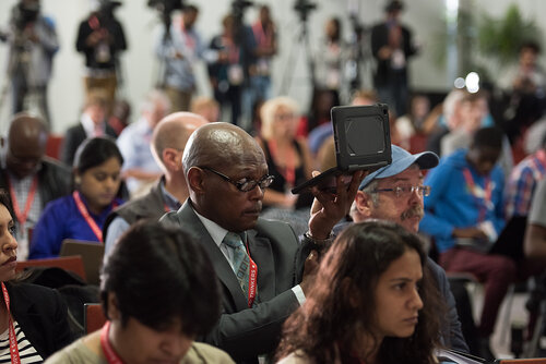 21st International AIDS Conference (AIDS 2016), Durban, South Africa. Photo shows: UNDP Press Conference. Photo©International AIDS Society/Marcus Rose