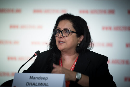 21st International AIDS Conference (AIDS 2016), Durban, South Africa. Photo shows: UNDP Press Conference. Mandeep Dhaliwal. Photo©International AIDS Society/Marcus Rose