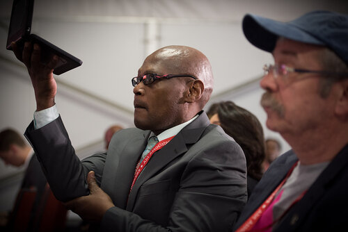 21st International AIDS Conference (AIDS 2016), Durban, South Africa. Photo shows: UNDP Press Conference. Photo©International AIDS Society/Marcus Rose