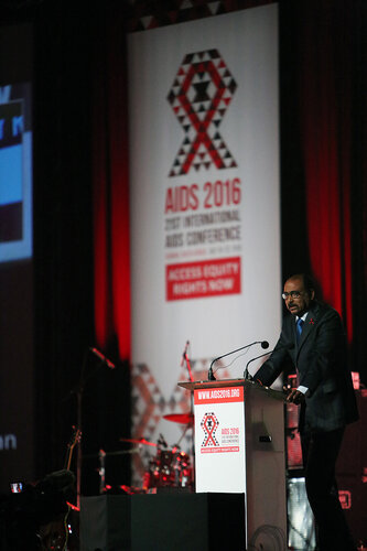 21st International AIDS Conference (AIDS 2016), Durban, South Africa.
Monday 18th July 2016, VENUE : Durban ICC Main Hall
Opening Ceremony
Speaker : UNAIDS Director : Michel Sidibé
Photo©International AIDS Society/Abhi Indrarajan