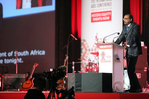 21st International AIDS Conference (AIDS 2016), Durban, South Africa.
Monday 18th July 2016, VENUE : Durban ICC Main Hall
Opening Ceremony
Speaker : UNAIDS Director : Michel Sidibé
Photo©International AIDS Society/Abhi Indrarajan