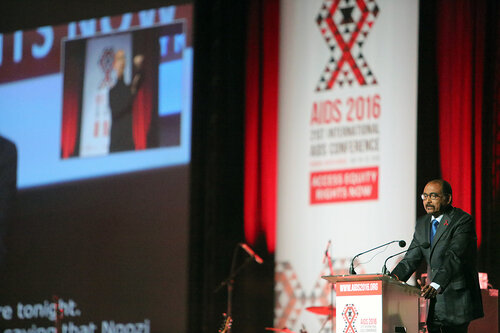 21st International AIDS Conference (AIDS 2016), Durban, South Africa.
Monday 18th July 2016, VENUE : Durban ICC Main Hall
Opening Ceremony
Speaker : UNAIDS Director : Michel Sidibé
Photo©International AIDS Society/Abhi Indrarajan