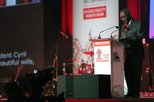 21st International AIDS Conference (AIDS 2016), Durban, South Africa.
Monday 18th July 2016, VENUE : Durban ICC Main Hall
Opening Ceremony
Speaker : MEC Willies Mchunu
Photo©International AIDS Society/Abhi Indrarajan
