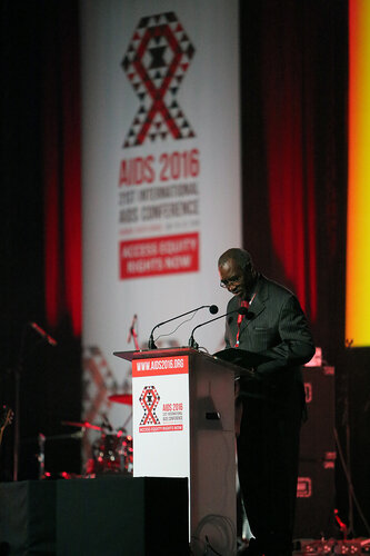 21st International AIDS Conference (AIDS 2016), Durban, South Africa.
Monday 18th July 2016, VENUE : Durban ICC Main Hall
Opening Ceremony
Speaker : MEC Willies Mchunu
Photo©International AIDS Society/Abhi Indrarajan